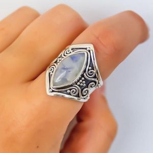 אתני מונסטון אצבע טבעת וינטג אצבעות טבעות אביזרים מתנה תכשיטים לנשים